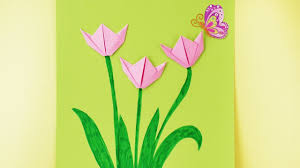 Wir haben hier tolle ideen gesammelt, für alle, die kreatives gemeinsam mit kindern umsetzen wollen! Basteln Mit Kindern Fruhling Origami Tulpen Falten Fruhlingsdeko Furs Zimmer Youtube