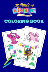 Check spelling or type a new query. 12 Days Of Nick Jr Holiday Coloring Book Nickelodeon Parents