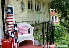 It's truly my favorite room in the house. Diy Wooden Firecrackers Summer Front Porch Decorating Hoosier Homemade
