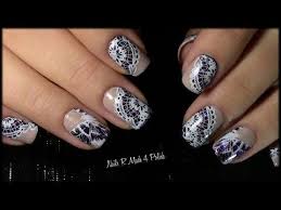 spitzenmuster nageldesign mit schmetterling lace nail art with butterfly lace nail art lace nails nail art