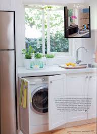 cupboard doors + hidden washing machine
