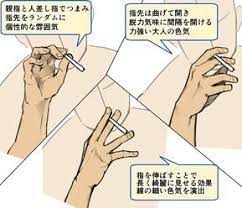 キャラクター性や感情が伝わる指先の仕草まとめ いちあっぷ タバコ ポーズ 解剖例 手のスケッチ
