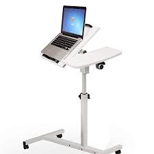 Maybe you would like to learn more about one of these? Tangon Mobile Laptop Desk Cart Laptop Rolling Cart Table Height Adjustable Notebook Computer Stand White Portable Laptop Desk Laptop Desk Mobile Standing Desk