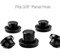 3/8" Silicone Hole Plug 1/2" OD Blind Panel Plug Electrical Enclosure Seal