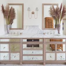 From pivoting mirrors to scalloped pendant. 10 Best Glam Bathroom Decor Ideas You Ll Swoon Over