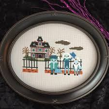 A balloon animal beaut that just might cause your ego to inflate when you finish it and see how doggone great it looks. Haunted Mansion Cross Stitch Patterns For Quarantine Crafting And Autumn Projects Halloween Shopaholic