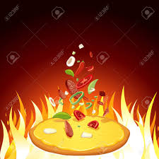 Es ist verkauft von gidge spruchwirker. Pizza Auf Heissem Feuer Vorlage Lizenzfrei Nutzbare Vektorgrafiken Clip Arts Illustrationen Image 88211156