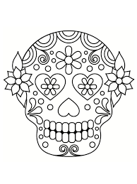Coloriage Tete De Mort Mexicaine 20 Dessins A Imprimer Coloriage Tete De Mort Coloriage Tete De Mort