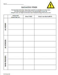 Managing Stress Worksheet Activity Editable Amp Personalizable From Counselorbev On Teachersnotebook Com 1 Page Stress Management Stress Coping Skills