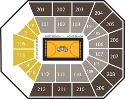 seating charts the bb t arena at northern kentucky university