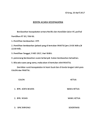 Surat berita acara pemilihan rt. Contoh Surat Berita Acara Hasil Pemilihan Ketua Rt Kumpulan Surat Penting
