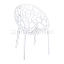 Crystal Beyaz Plastik Sandalye Sandalye Online