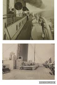 mauretania vs olympic boat deck. you