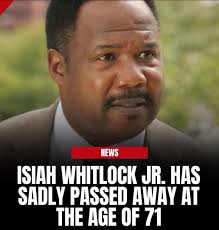 According to reports, Veteran character actor Isiah Whitlock Jr., known for  roles in The Wire, Veep, Your Honor, The Residence, and several Spike Lee  films, died Tuesday in New York at 71.