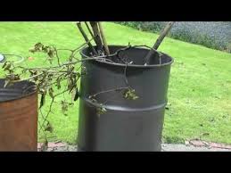 How To Make A High Performance Cyclone Burning Barrel Garden Incinerator From An Oil Drum Youtube Burn Barrel Oil Drum Barrel