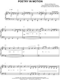 Find your perfect arrangement and access a variety of transpositions so you can print and play instantly, anywhere. Johnny Tillotson Poetry In Motion Sheet Music Easy Piano In G Major Download Print Sku Mn0074706