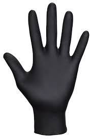 Sas Safety 66517 Raven Powder Free Disposable Black Nitrile 6 Mil Gloves Medium 100 Gloves By Weight