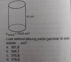 We did not find results for: Luas Selimut Tabung Pada Gambar Tersebut Adalah Cm A 367 8 B 368 7 C 376 8 D 378 6 Brainly Co Id