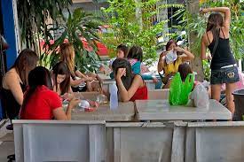 These Girls At Channivet Have Already Been Booked For The Night And Are Waiting To Be Collected Night Life Hat Yai Night