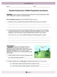Student exploration circuits gizmo answers student exploration gizmo answers. Rabbitpopulationseasonse Population Simulation