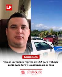 🔴Tomás Francisco Sarmiento fue encontrado con dos impactos de bala en la  espalda en su vivienda.  https://www.laprensa.hn/fotogalerias/sucesos/honduras-tomas-sarmiento -regreso-estados-unidos-trabajar-ganadero-asesinan-casa-BB26635703