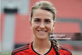 Francesca Weber poses during Bayer Leverkusen women's team... News Photo