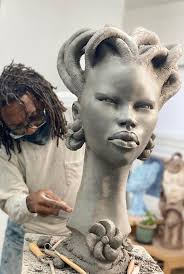 Awesome Artwork By Olugbade Adekemi, Artist (ceramic and pottery). ❤️❤️❤️  Founder of Cherry Clay Art. IG: @cherry_kemi Follow us