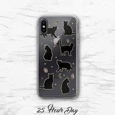 black cat phone case cat iphone case witchy clear phone case iphone 11 pro case samsung s10e case cute phone case s10 case iphone 12 cats phone case cute phone cases cats iphone
