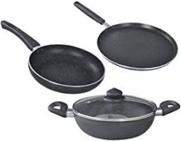 Prestige Omega Deluxe Granite Cookware Set In 2020 Cookware Set The Prestige Cookware Sets