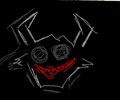 Eyes are made from simple oval shapes. Creepy Demonic Shadow Figure Creepy Smile Drawception
