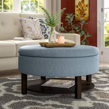 The contemporary, yet functional design of the ottoman makes it a necessity for any home. Round Upholstered Coffee Tables Free Shipping Over 35 Wayfair