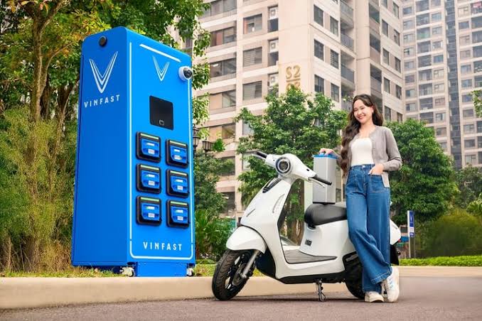 Mở ứng dụng Vinfast đổi pin