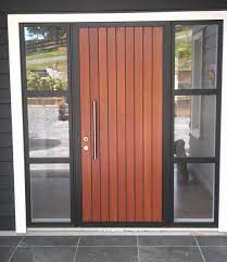 timber and sidelights contemporary front doors doors timber door