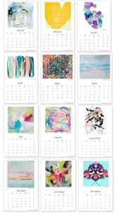 2016 Free Printable Calendar Artist Collaboration Project Free Printable Art Print Calendar Calendar Printables