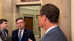 House Speaker Mike Johnson says the U.S. is 'not at war' with Iran as White House approaches 60-day deadline