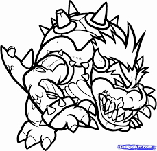 Bowser (10) koopa troopa (5) toad (6). Bowser Mario Kart Coloring Pages High Quality Coloring Pages Free Coloring Library