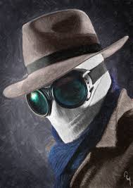 Best Black And White Horror Movies The Invisible Man Portrait Poster Illustration Digital Painting Black And White Horror Dark Art S Invisible Man Classic Monsters The Invisible Man Book