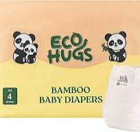 Amazon.com: EcoHugs Organic Bamboo Diapers Size 4 | Ultra ...