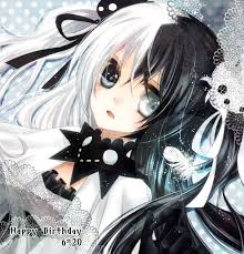 Black And White Hair Color Anime 