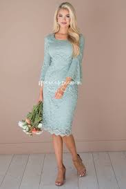 Mint Lace Modest Dress Modest Bridesmaids Dresses With Sleeves Modest Dresses And Modest Skirts Fo In 2020 Neesees Dresses Modest Dresses Modest Bridesmaid Dresses