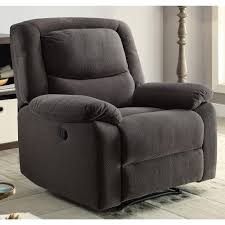Serta Push Button Power Recliner With Deep Body Cushions Ultra Comfortable Gray Fabric Walmart Com Power Recliners Power Recliner Chair Recliner Chair