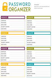 Free password tracker printable paper template. Free Printable Password Organizer A K A Printable Password Sheet