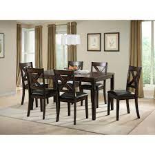 7pc avon oval dinette kitchen dining room table with 6 chairs in saddle brown ebay. Walker 7 Piece Dining Set Sam S Club