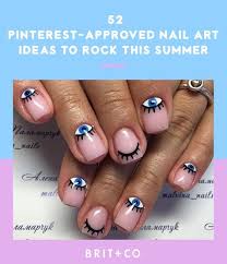 52 Pinterest Approved Nail Art Design Ideas To Rock This Summer Evil Eye Nails Eye Nail Art Festival Nails