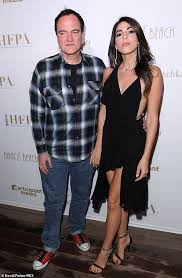 Quentin tarantino is one of the most successful and influential film directors today. Quentin Tarantino 56 Keeps It Casual While His Wife Daniella Pick 35 Goes Braless At Cannes Party Daily Mail Online