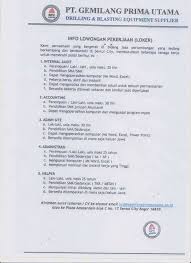 Gaji, tunjangan tahunan, dan thr cukup baik. Lowongan Kerja Bogor Internal Audit Accounting Administrasi Helper Pt Gemilang Prima Utama Mei 2017 Lowongan Kerja Seluruh Indonesia