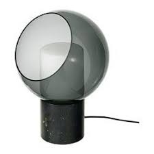Evedal Tafellamp Marmer Grijs Globe Grijs Globe Ikea Lamp Glass Table Lamp Table Lamp