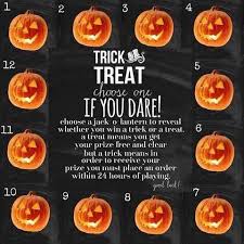 In Honor Of Halloween Coming Up Let S Play A Game Trick Or Treat Comment Below To Find Out What Yo Trick Or Treat Games Facebook Party Avon Facebook