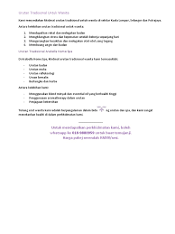 Kak za berpengalaman lebih dari 14. Urutan Tradisional Untuk Wanita