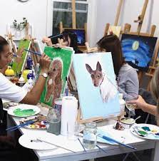 Arrive 6:45pm for a 7pm start. Paint Your Pet Class Melbourne Experiences Gifts Classbento